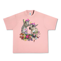 Salmon floral baby goats Urban Heavy Tee - RanaPortraitStore