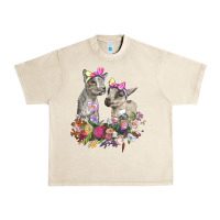 Sandshell floral baby goats Urban Heavy Tee - RanaPortraitStore