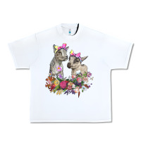 White floral baby goats Urban Heavy Tee - RanaPortraitStore