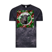 Cloud Black christmas black angus cow Vintage Tee - LillyAllenDesigns