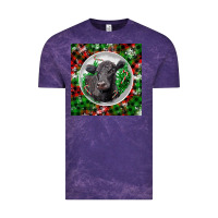 Cloud Purple christmas black angus cow Vintage Tee - LillyAllenDesigns