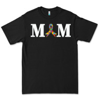 Black LIL Autism Mom Premium Tee - CowhideDigitalArt