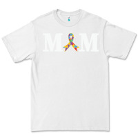 White LIL Autism Mom Premium Tee - CowhideDigitalArt