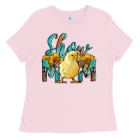 Bubblegum Pink Western Show Mom Baby Chick Ladies Tee - LillyAllenDesigns