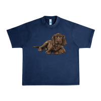 Navy Sussex Spaniels llustrations Urban Heavy Tee - LillyAllenDesigns