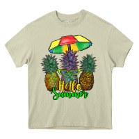 Hello Summer Pineapples Heavy Core Tee | Teevron