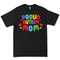 Black LIL Autism Mom Premium Tee - CowhideDigitalArt