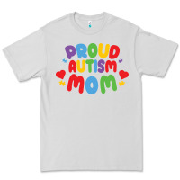 Dove Grey LIL Autism Mom Premium Tee - CowhideDigitalArt