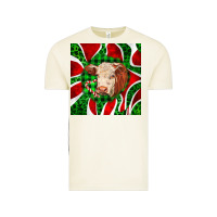 Vintage Arctic christmas hereford cow face Vintage Tee - LillyAllenDesigns