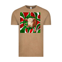 Vintage Coffee christmas hereford cow face Vintage Tee - LillyAllenDesigns