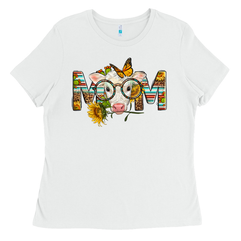 Western Baby Calf Mom With Sunflower Ladies Tee by LillyAllenDesigns | Teevron