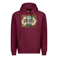 Burgundy just pray mousepad Premium Hoodie - BarkalooDesign