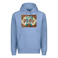 Colony Blue just pray mousepad Premium Hoodie - BarkalooDesign