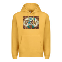 Mustard just pray mousepad Premium Hoodie - BarkalooDesign