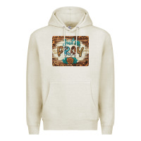 Oatmeal Heather just pray mousepad Premium Hoodie - BarkalooDesign