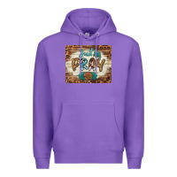 Purple just pray mousepad Premium Hoodie - BarkalooDesign