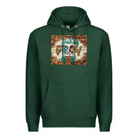Sports Green just pray mousepad Premium Hoodie - BarkalooDesign
