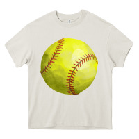 Cream softball Heavy Core Tee - FaDigitalArtStudio