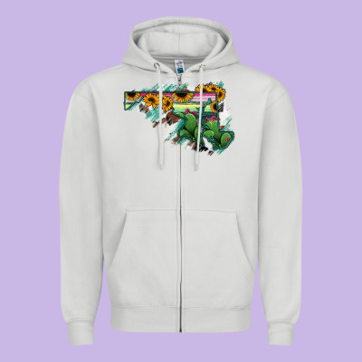 Maryland Map Sunflower Cactus Serape Zipper Hoodie Designed By Ranaportraitstore