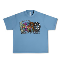 Pebble Blue trust in the lord with all your heart Urban Heavy Tee - SublimationCraftShop