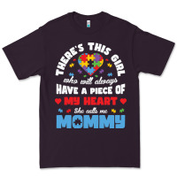 Plum lil autism mom Premium Tee - CowhideDigitalArt