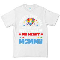 White lil autism mom Premium Tee - CowhideDigitalArt
