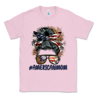 Bubblegum Pink americanmom messy bun Classic Tee - BarkalooDesign