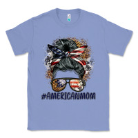 Colony Blue americanmom messy bun Classic Tee - BarkalooDesign