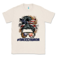 Natural americanmom messy bun Classic Tee - BarkalooDesign