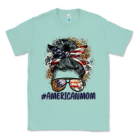 Seafoam americanmom messy bun Classic Tee - BarkalooDesign