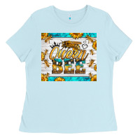 Baby Blue queen bee Ladies Tee - LillyAllenDesigns