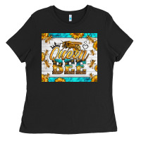 Black queen bee Ladies Tee - LillyAllenDesigns