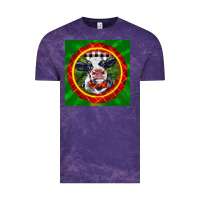 Cloud Purple christmas baby holstein face Vintage Tee - LillyAllenDesigns