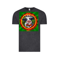 Vintage Black christmas baby holstein face Vintage Tee - LillyAllenDesigns