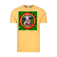 Vintage Mustard christmas baby holstein face Vintage Tee - LillyAllenDesigns