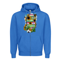 True Royal Mississippi Map Sunflower Cactus Serape Zipper Hoodie - RanaPortraitStore