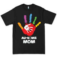 Black LIL Autism Mom Premium Tee - CowhideDigitalArt