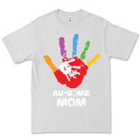 Dove Grey LIL Autism Mom Premium Tee - CowhideDigitalArt