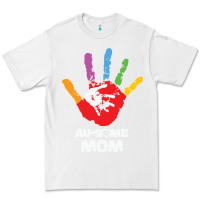 White LIL Autism Mom Premium Tee - CowhideDigitalArt