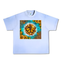 Grape Ice Monarch Butterfly Sunflower Urban Heavy Tee - LillyAllenDesigns