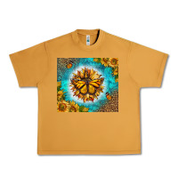 Peanut Butter Monarch Butterfly Sunflower Urban Heavy Tee - LillyAllenDesigns