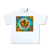White Monarch Butterfly Sunflower Urban Heavy Tee - LillyAllenDesigns