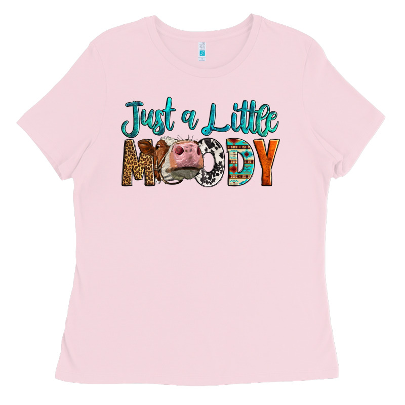 Western Just A Little Moody Cow Ladies Tee by LillyAllenDesigns | Teevron