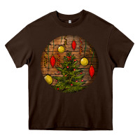 Chocolate Brown christmas Heavy Core Tee - BundleAndBundleShop