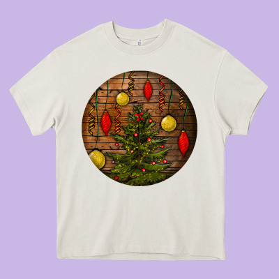 Christmas Heavy Core Tee Designed By Bundleandbundleshop