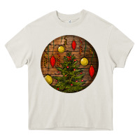 Cream christmas Heavy Core Tee - BundleAndBundleShop