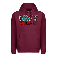 Burgundy christmas gemstone love Premium Hoodie - RanaPortraitStore