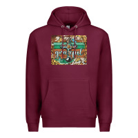Burgundy grateful cross mousepad Premium Hoodie - BarkalooDesign
