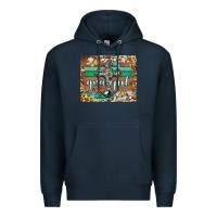 Navy grateful cross mousepad Premium Hoodie - BarkalooDesign
