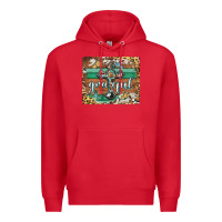 Red grateful cross mousepad Premium Hoodie - BarkalooDesign
